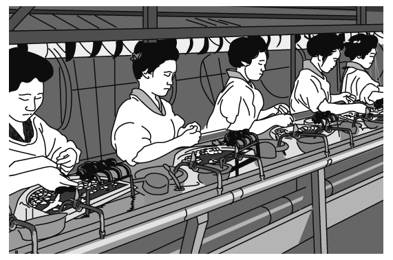 製糸工場の女工さん